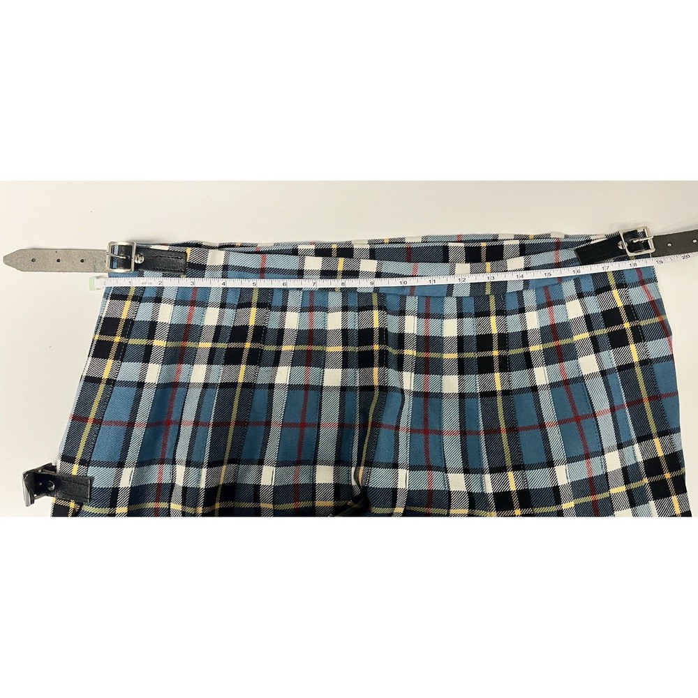 Lochcarron of Scotland Kilt Thomson Blue Tartan 38" Waist 26" Length 100% Wool - Picture 12 of 13